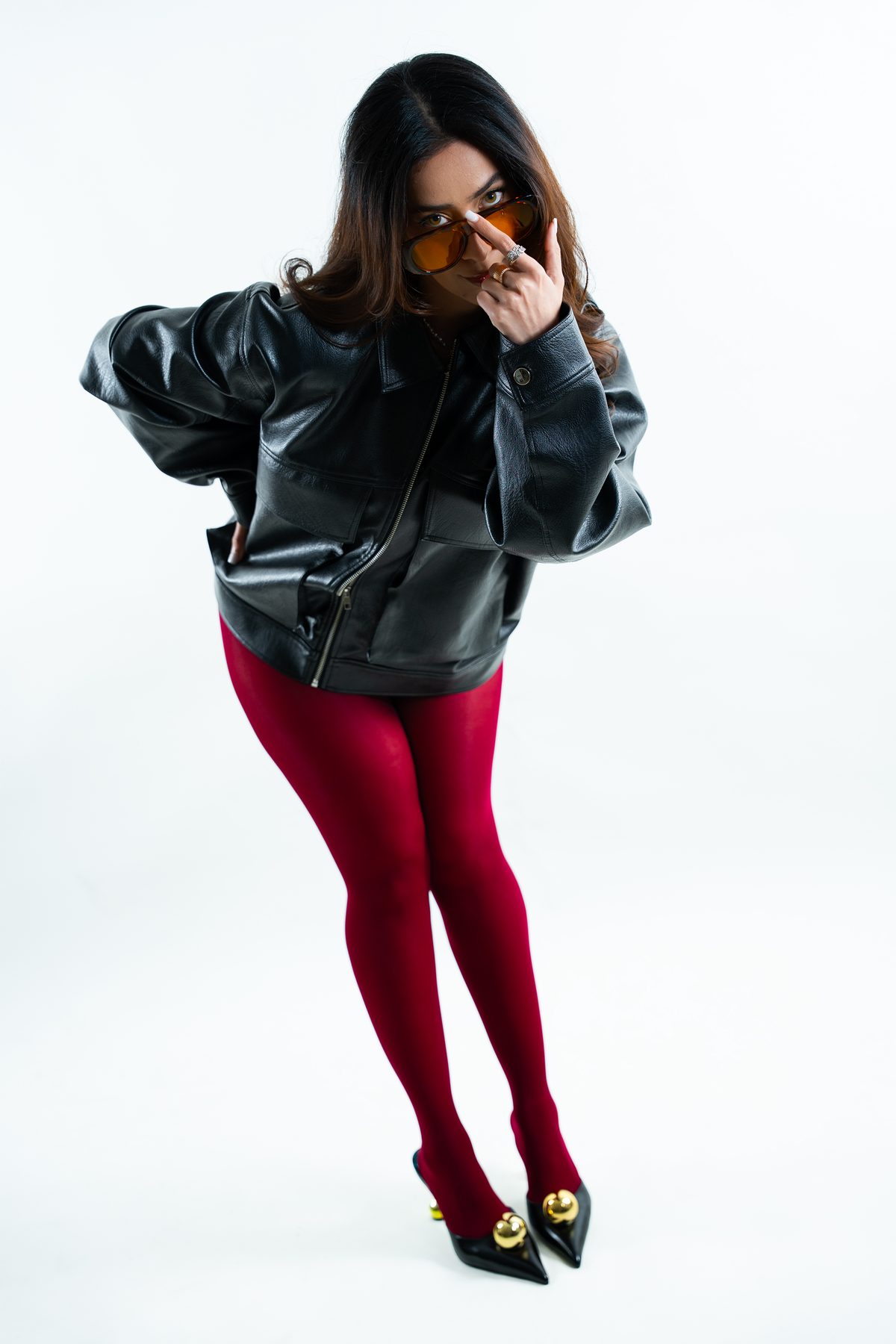 Studio fashion portrait — full length editorial, Melbourne studio