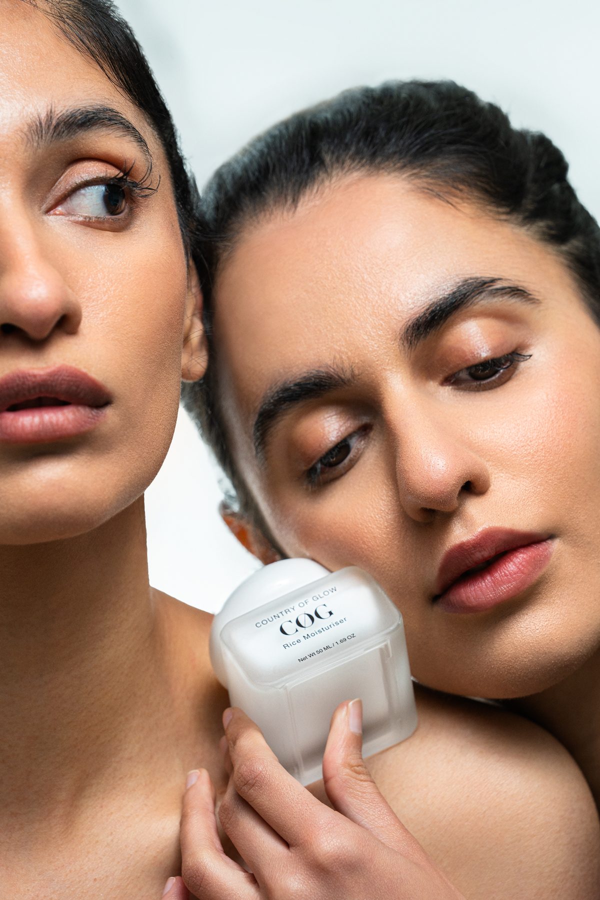 Beauty photography — Country of Glow, natural skin finish close-up